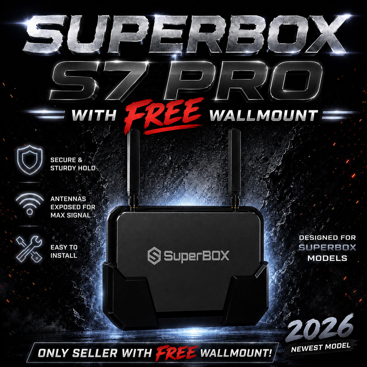 2026 SUPERBOX S7 PRO FREE WALLMOUNT! Same Day Shipping Match/Beat Anyone’s Price