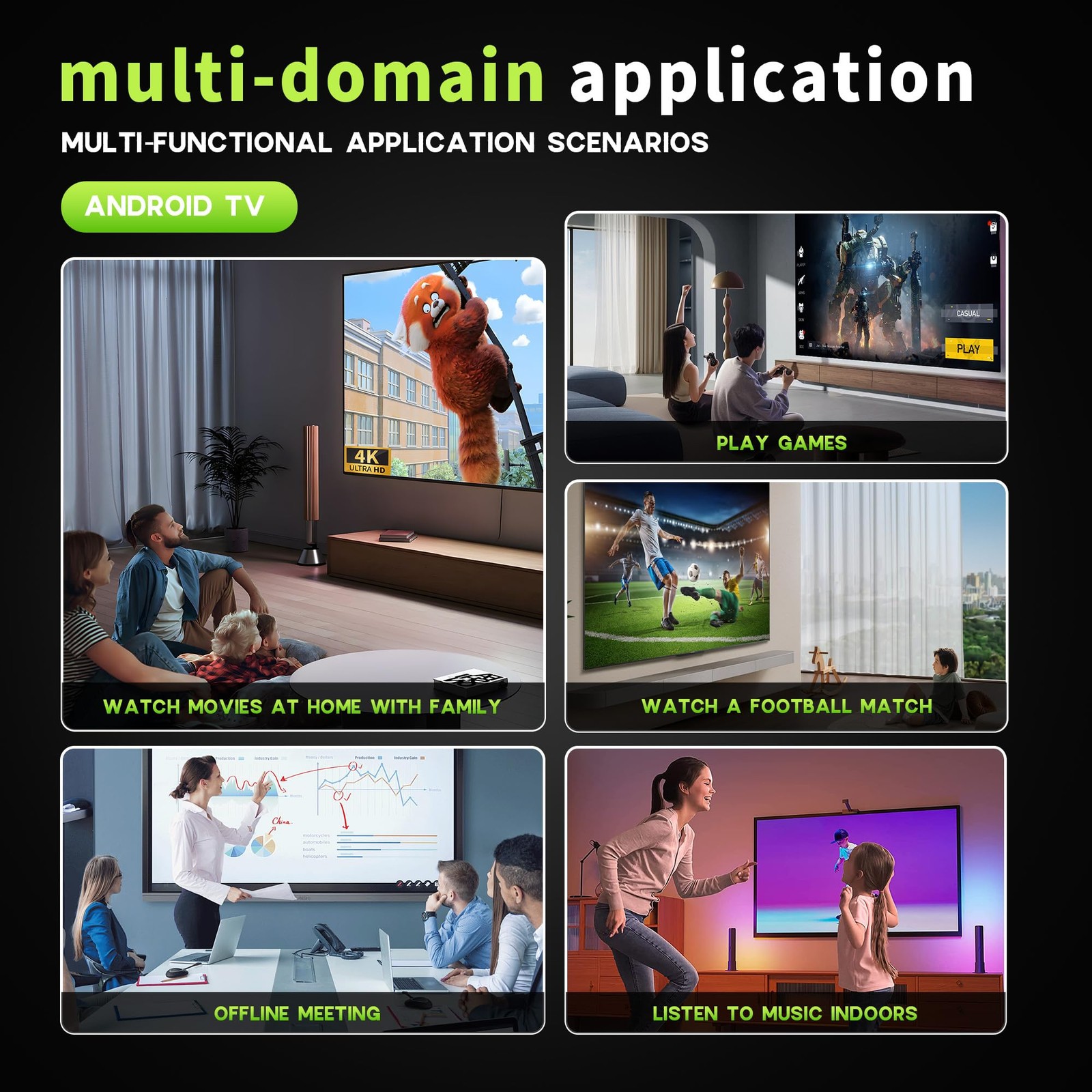 Idealroyal 2026 Android 14 Tv Android 4Gb Ram 32Gb Rom Rk3528A Quad-Core For