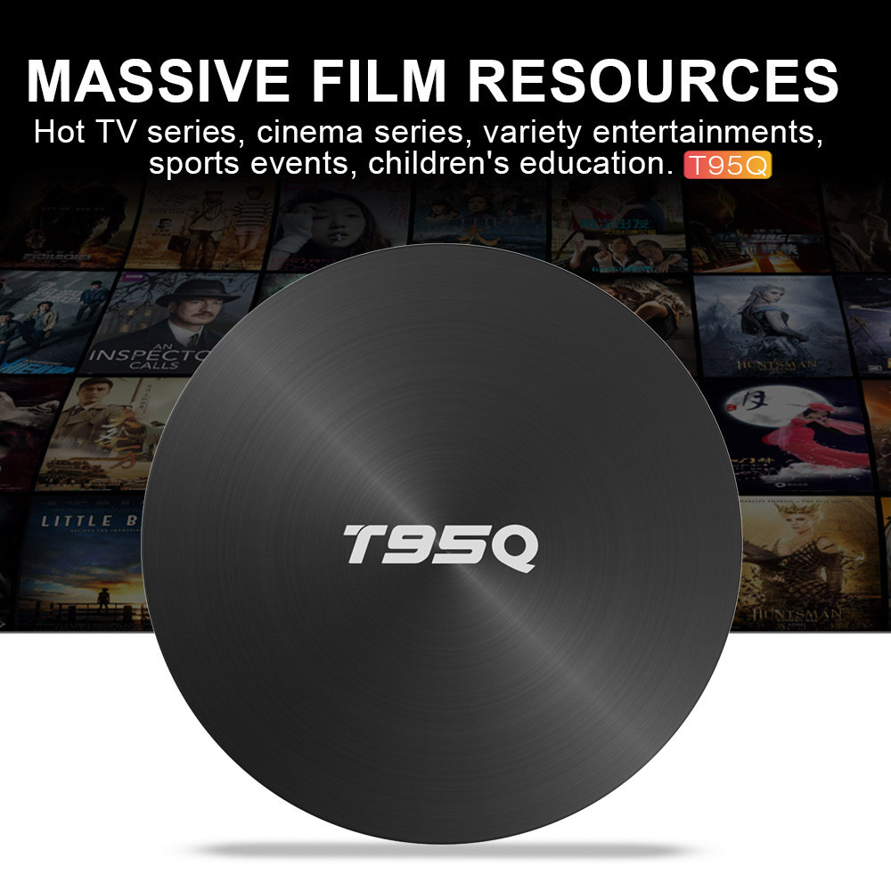T95Q Amlogic S905X2 Quad Core Android 8.1 Smart TV BOX 4G 32G/64G Media Player