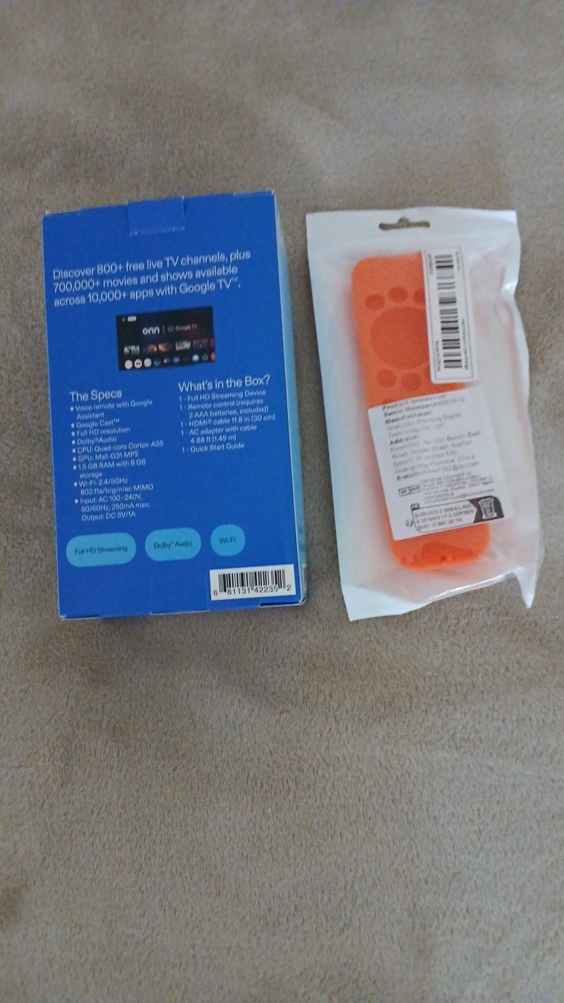 Onn HD Stick fully programmed. With New Remote Protector And Much More