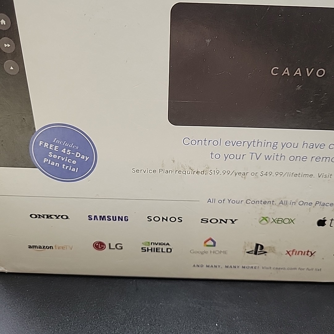 Caavo Control Center Home Theater Hub Universal Remote w/ Voice Control OPEN BOX