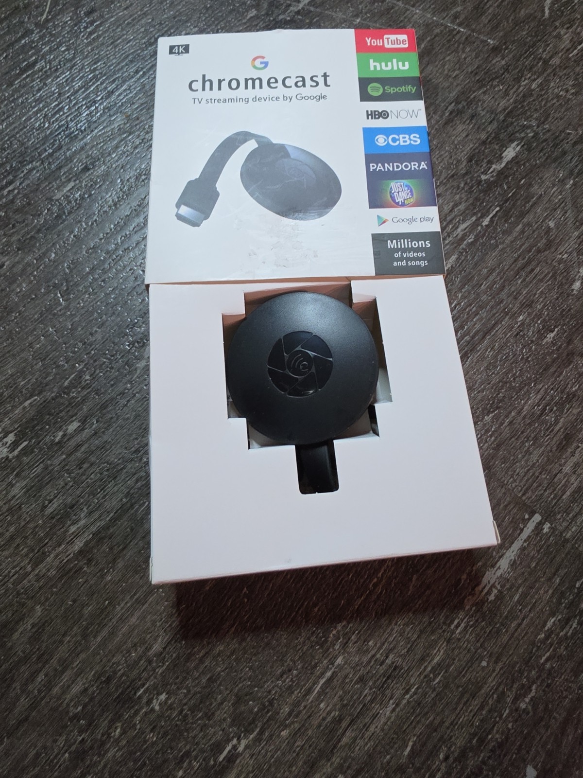New Chromecast 2nd Gen HDMI TV Streaming Device Google 1080P HD