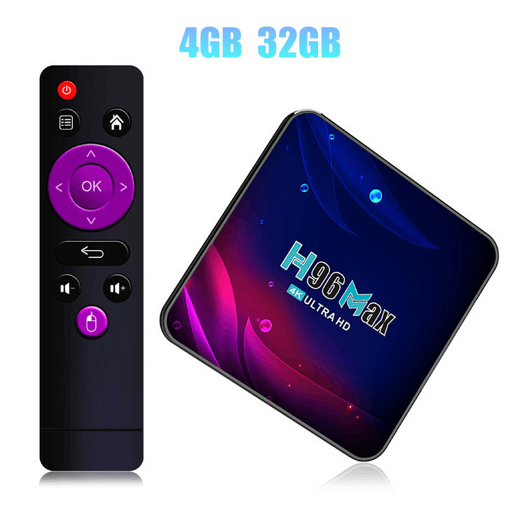 H96 Max V11 RK3318 Android 11 Smart TV Box 4G 32G/64G Wifi 4K HDR Media Player