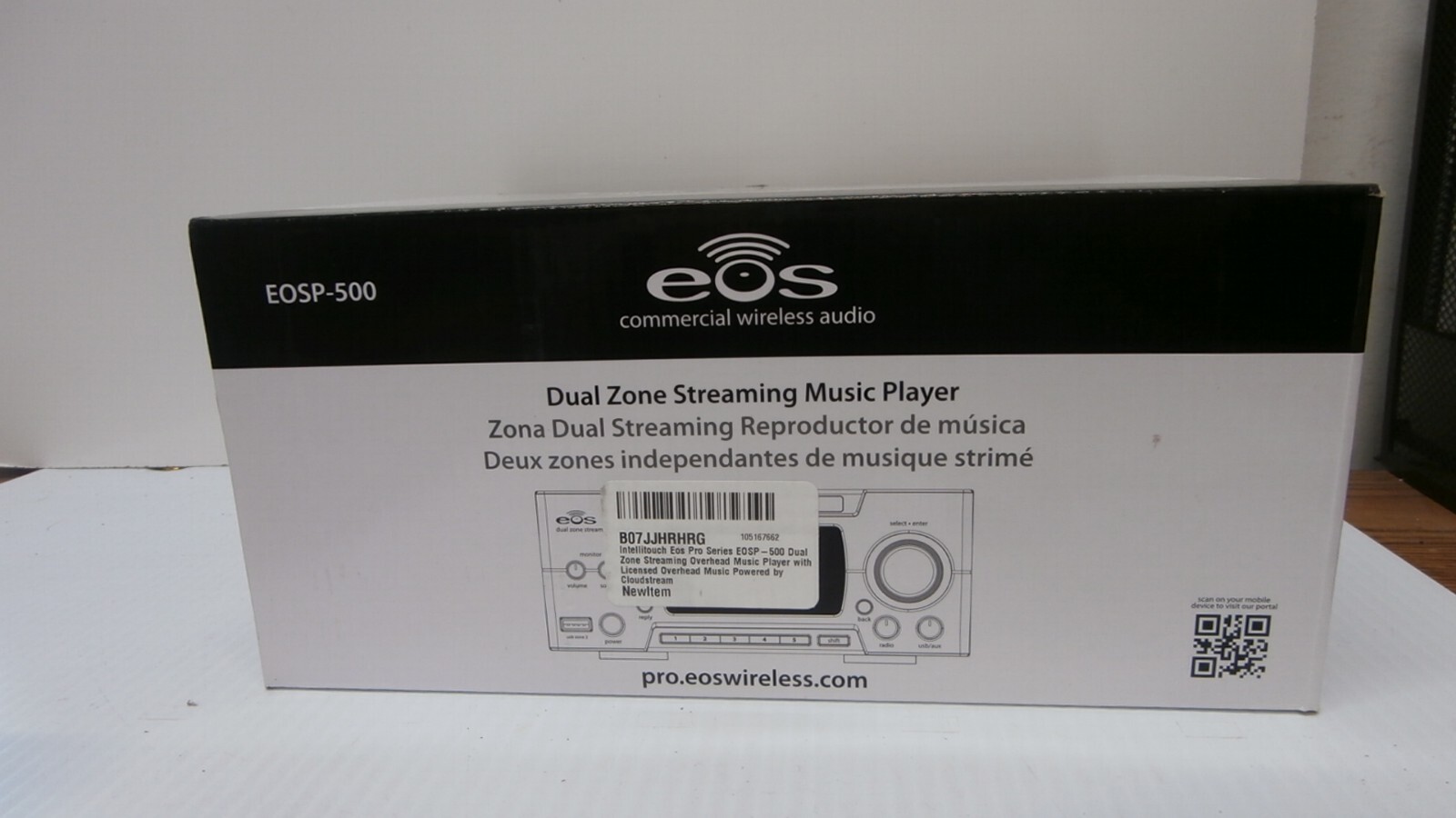 EOS Intellitouch EOSP-500 Dual Zone Streaming Music Media Player NEW IN BOX