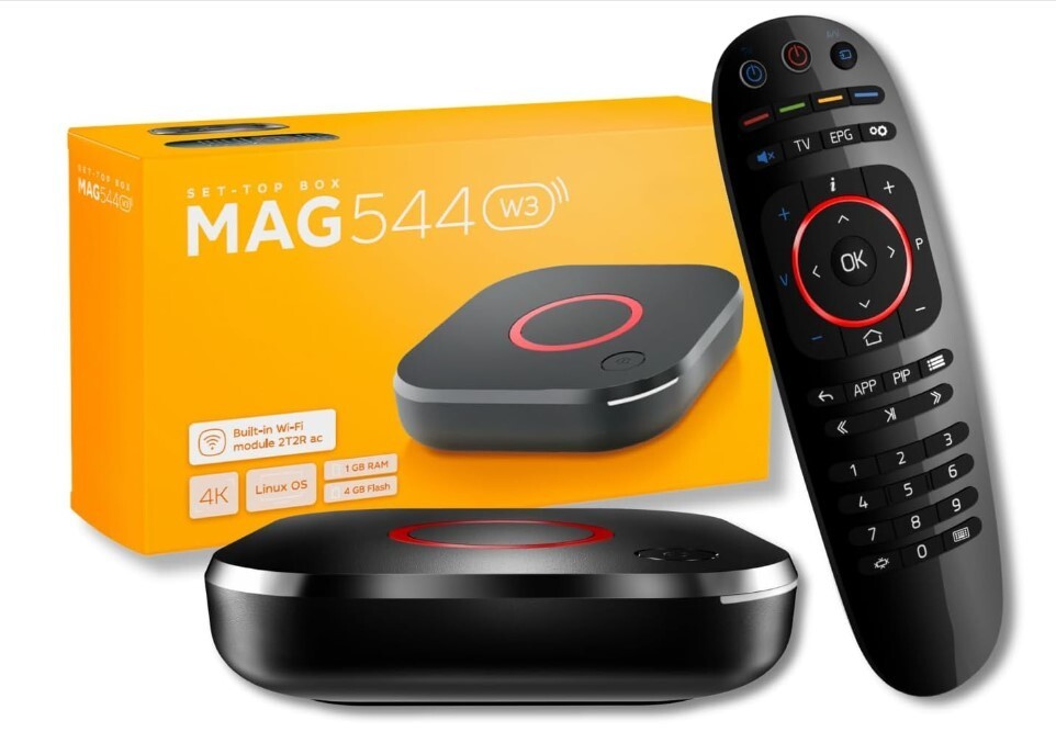 Brand NEW Original MAG 544W3 600Mbps built-in DUAL Wi-Fi 5G 4K LINUX