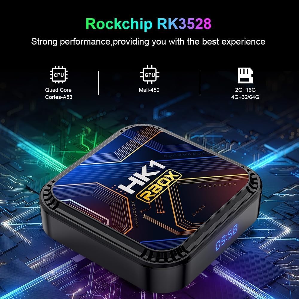 Ultra HD 8K Android 13.0 TV Box with 4GB RAM, 32GB Storage, Remote Included