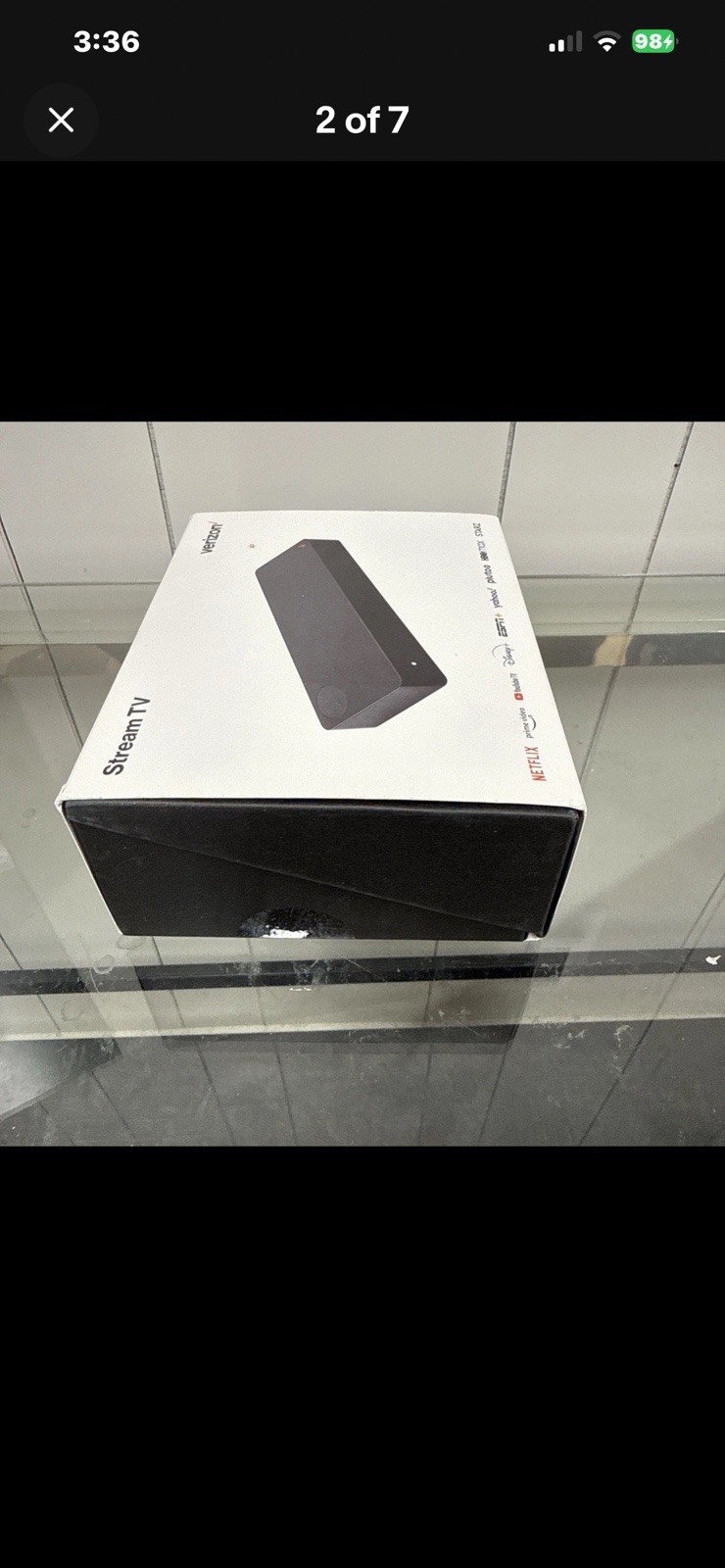 Verizon Stream TV Device ASK-STI6220 4K HDR Black Built-in Chromecast Brand NEW