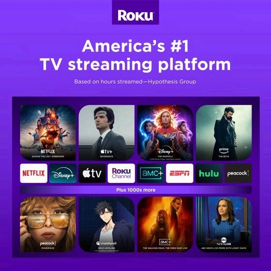 Roku Streaming Stick 4K HDR Dolby Vision with Voice Remote Wi-Fi