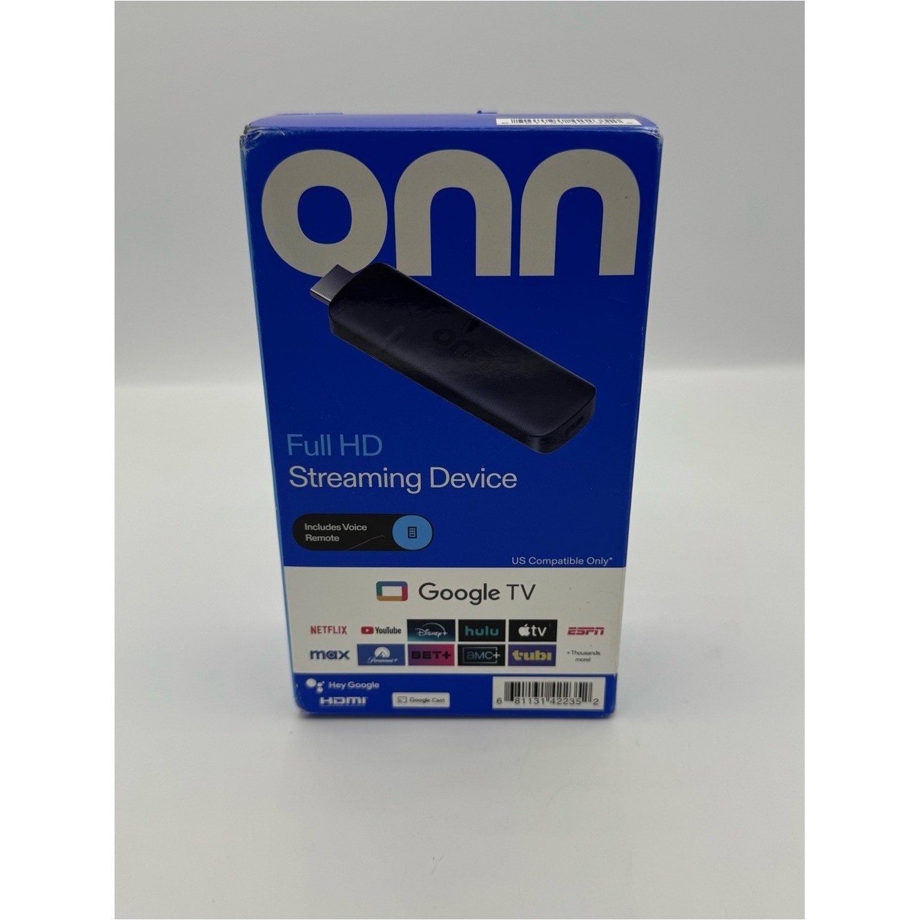 onn Google TV Full HD Streaming Device, 2K FHD, Wi-Fi, Google TV Voice Control