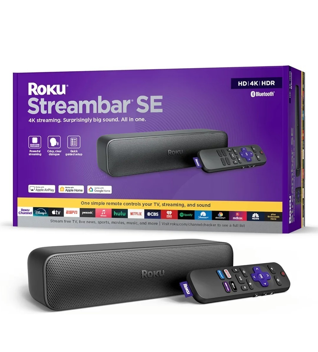 Roku – Streambar SE | 2-in-1 TV Soundbar and 4K HDR Streaming Device, Premium…