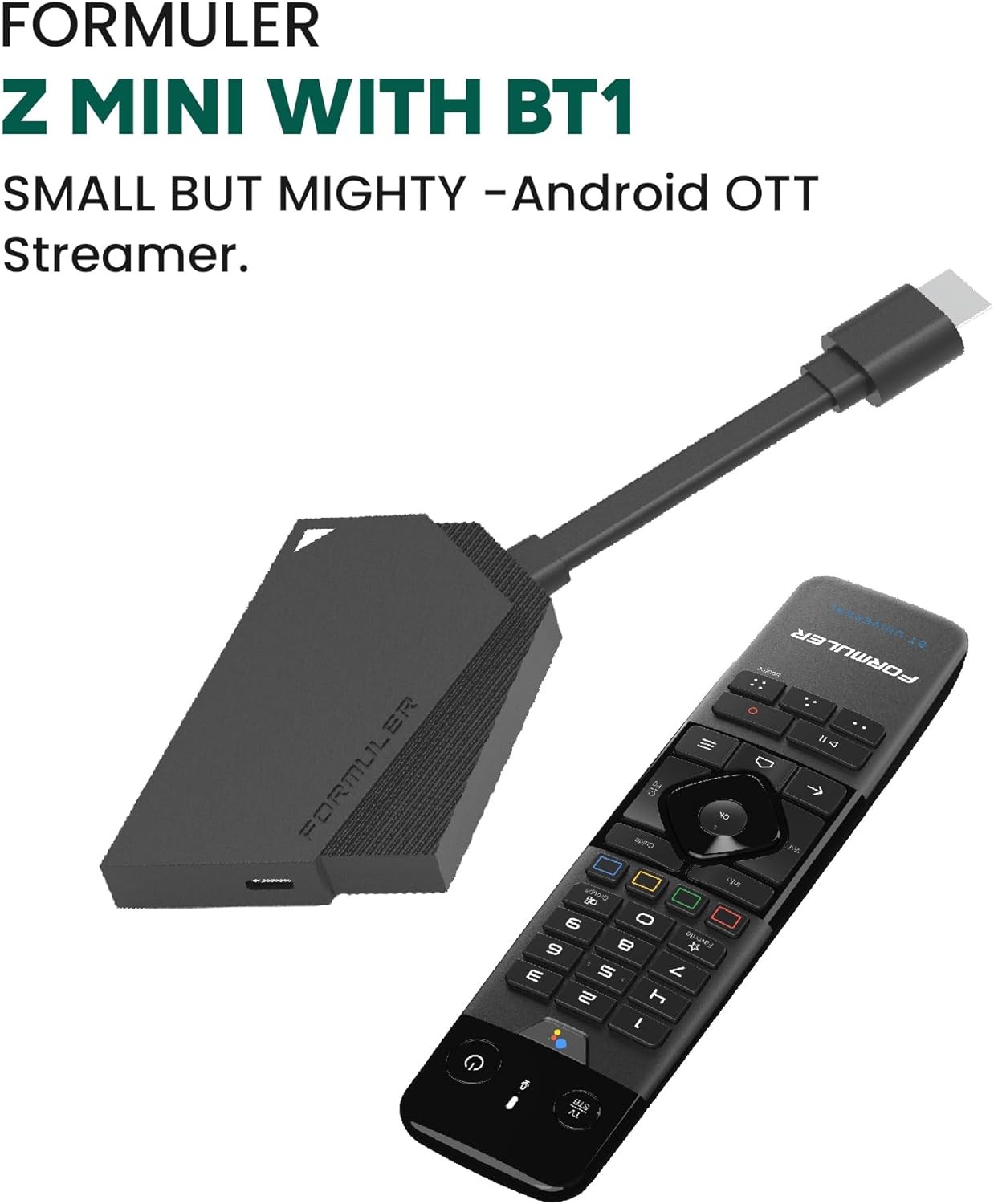 NEW 2024 Formuler Z Mini 4K Android 2GBRAM / 8GB DUAL WIFI WITH BLUETOOTH REMOTE