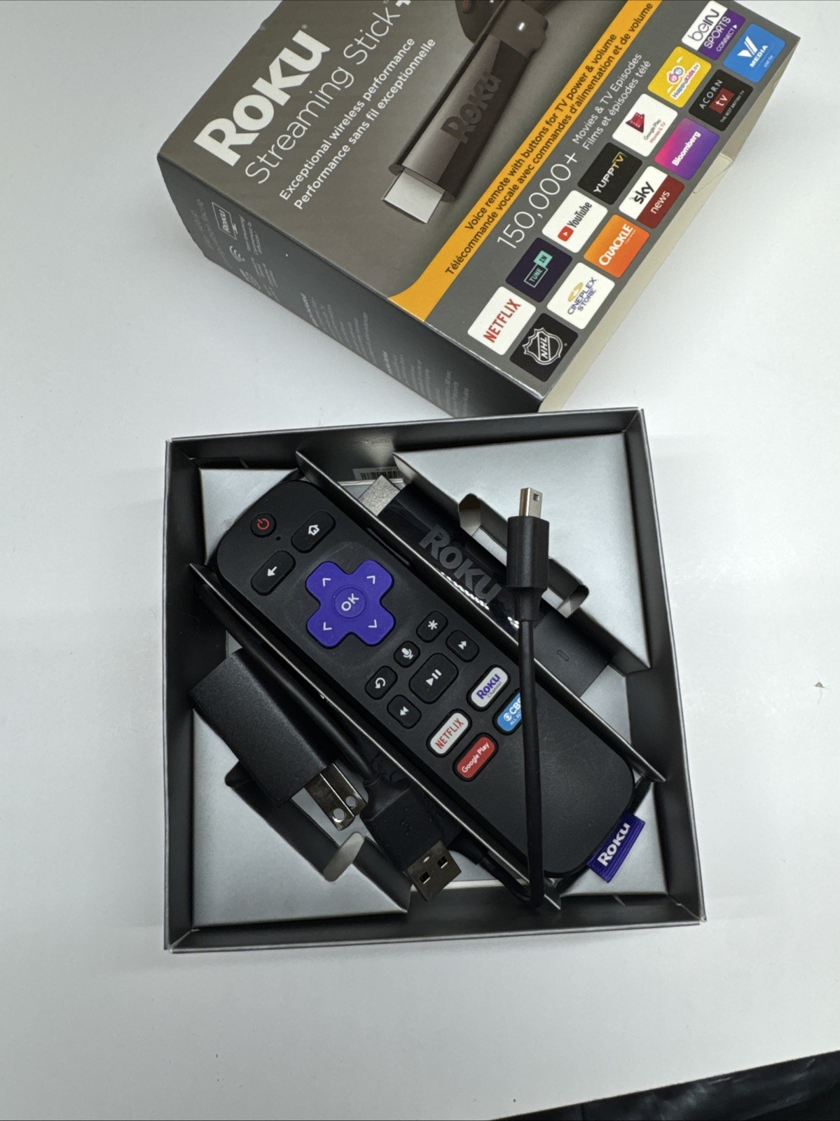 NEW ROKU STREAMING STICK + 2017 IN BOX OPEN BOX