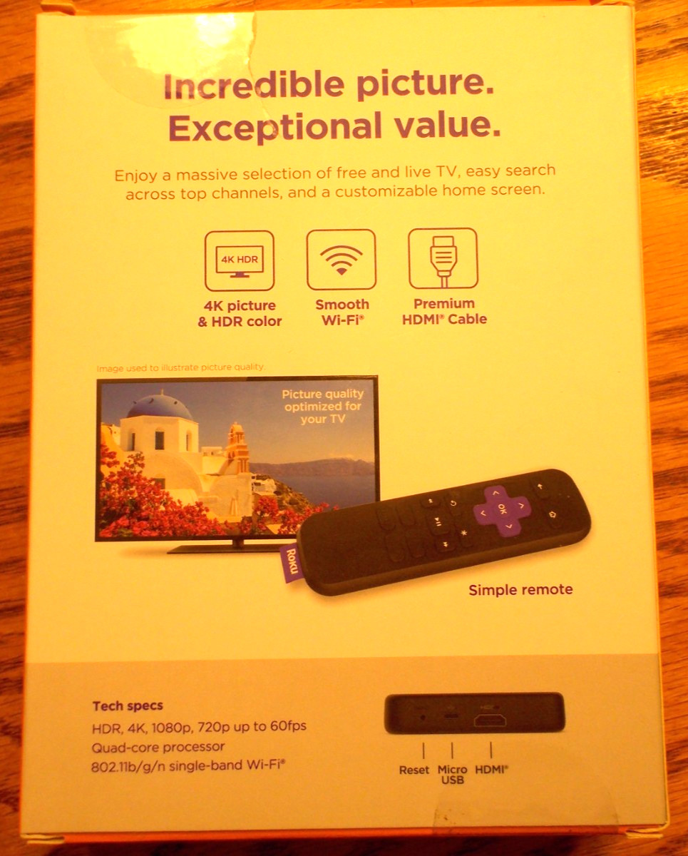 Roku Premiere | HD/4K/HDR Streaming Media Player, Simple Remote and Premium HDMI