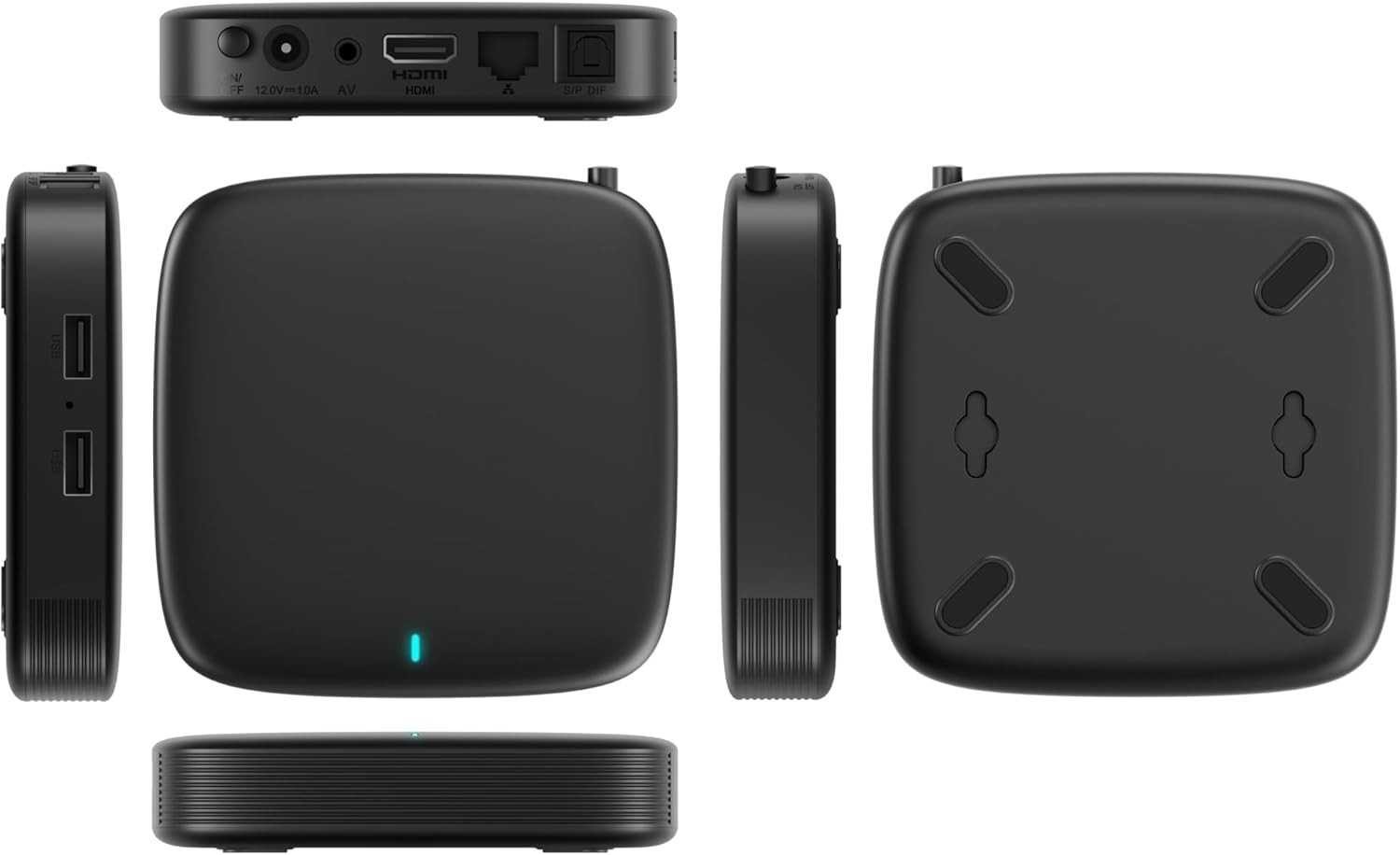 Compact Google TV™ Media Player – 4K HDR, Chromecast Built-in, Bluetooth Control