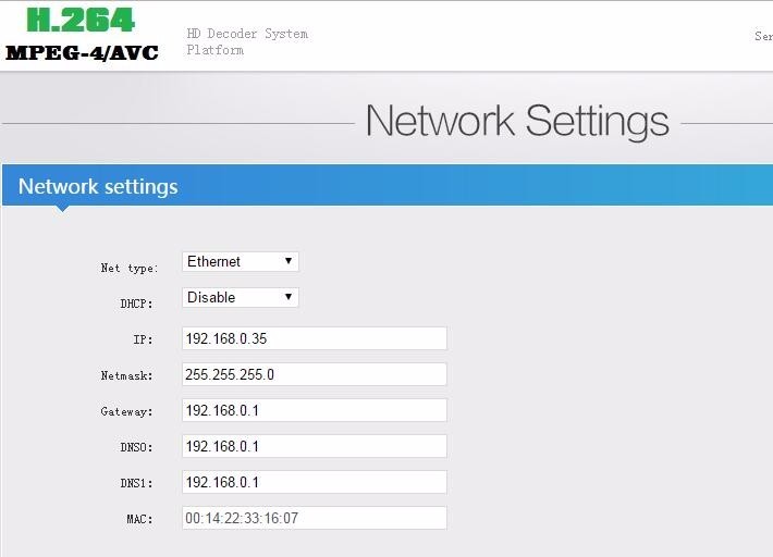 H.264 HTTP RTSP RTMP UDP stream decoder from video Encoder, HDMI & VGA output