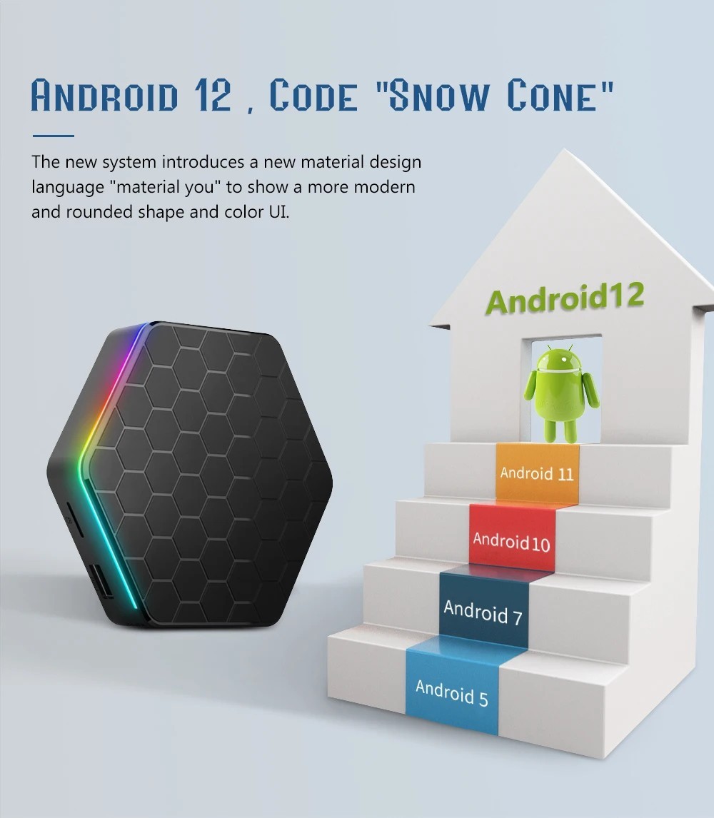 Upgraded 2026 T95Z Plus Smart Android 12 TV Box Quad Core 6K 4K HD Stream Player