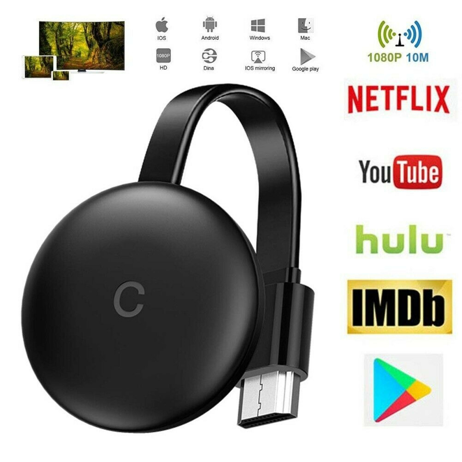 G12 HD 1080P Wireless WiFi Display Receiver TV Dongle Miracast DLNA Airplay HDMI