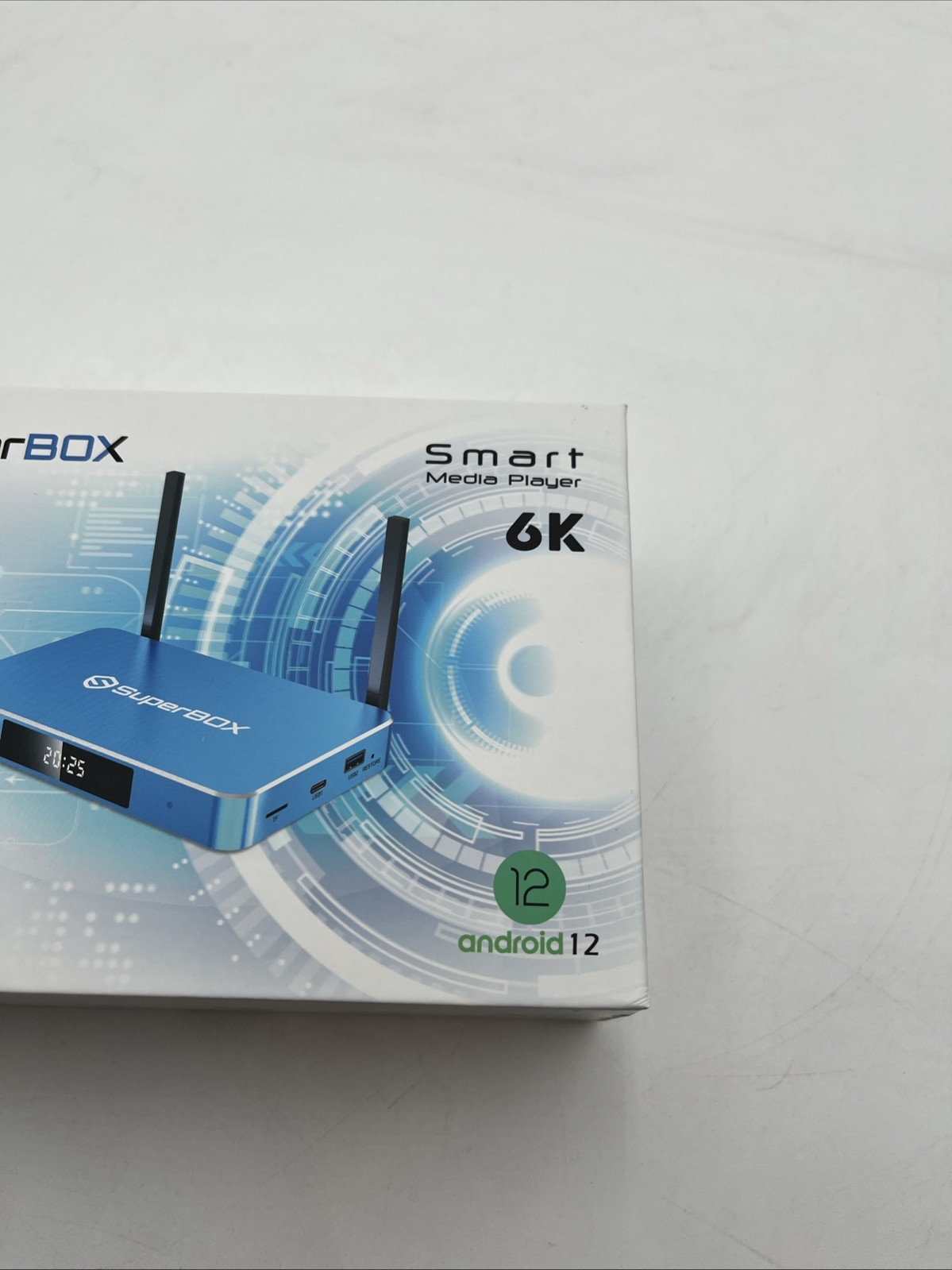 SUPERBOX S7MAX SMART MEDIA PLAYER 6K ANDROID 12 1000M ETHERNET WIFI 6 New NIB