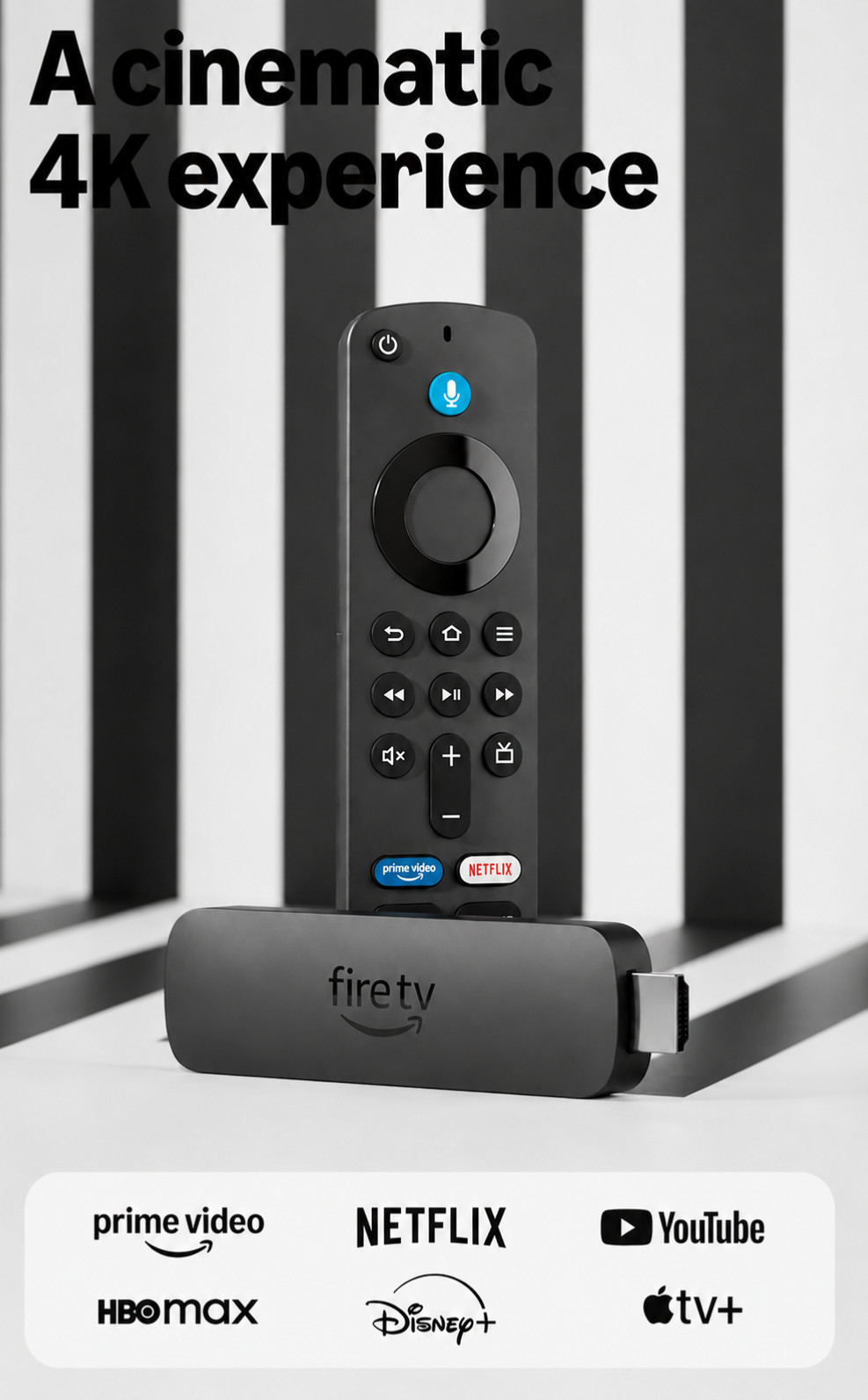 Amazon Fire Stick 4K HD Digital – Black