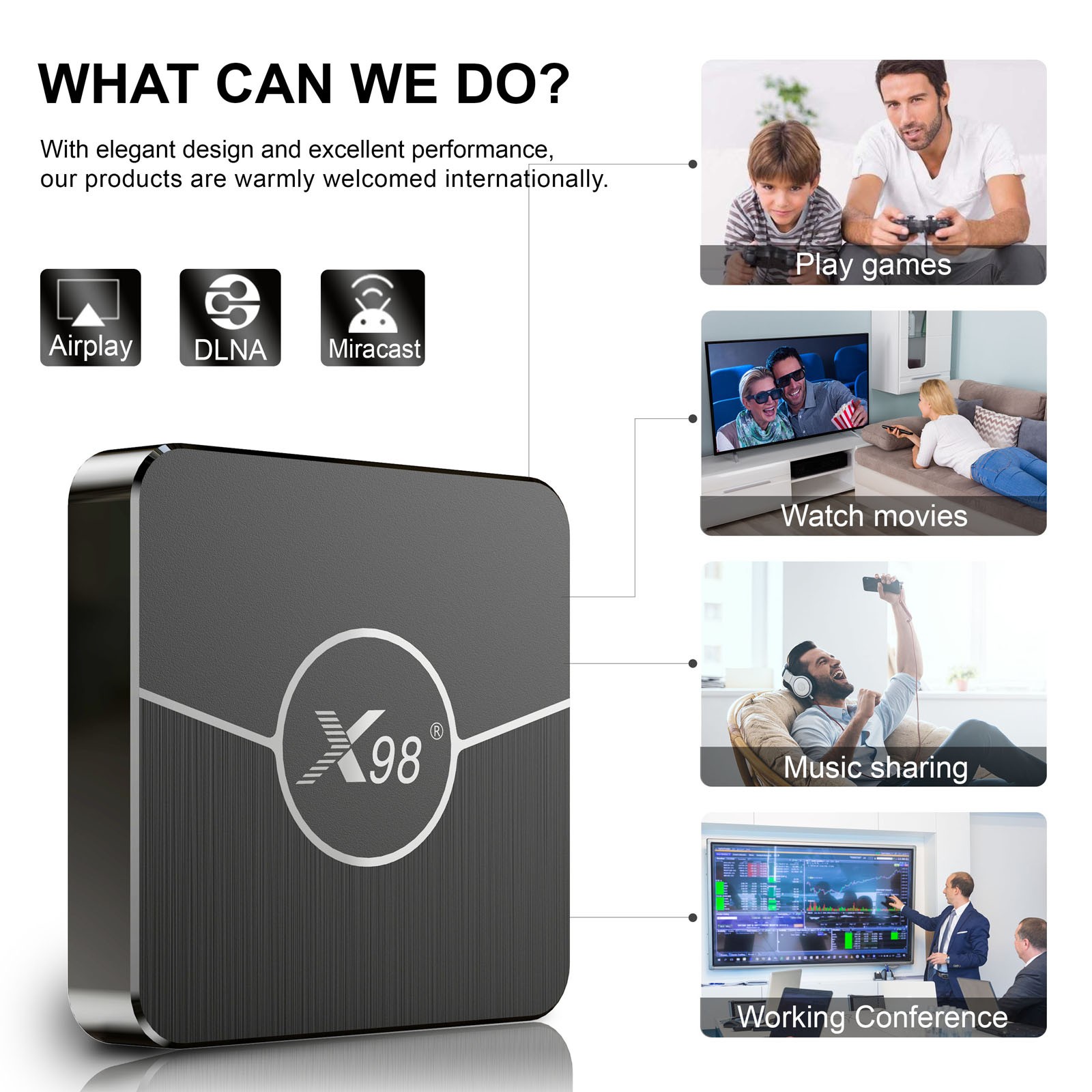 X98 Plus 11.0 Box Amlogic S905W2 UHD 4K Media Player 2.4G/ MMKY