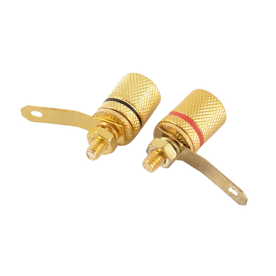 4pcs Audio Terminal 4mm Female Banana Screw Binding Post Connector Apapter