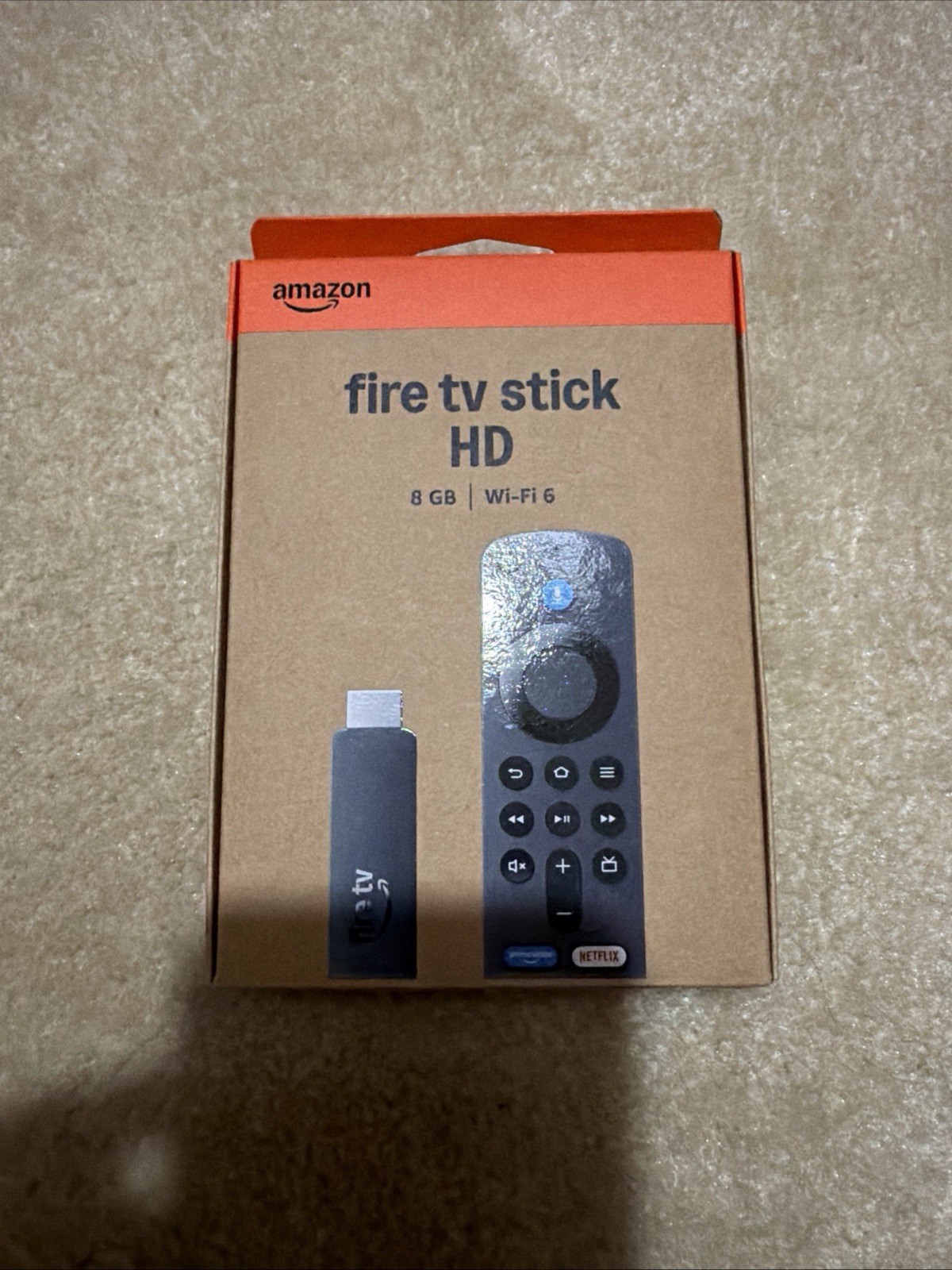Amazon Fire TV Stick HD 8GB WiFi 6 Controller included streaming device Black