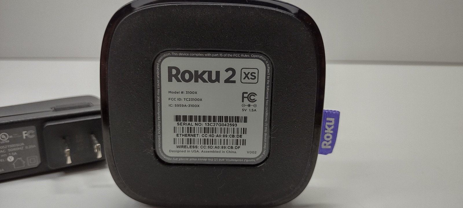 Roku 2 XS (1st Generation) Media Streamer 3100X NO Remote Works