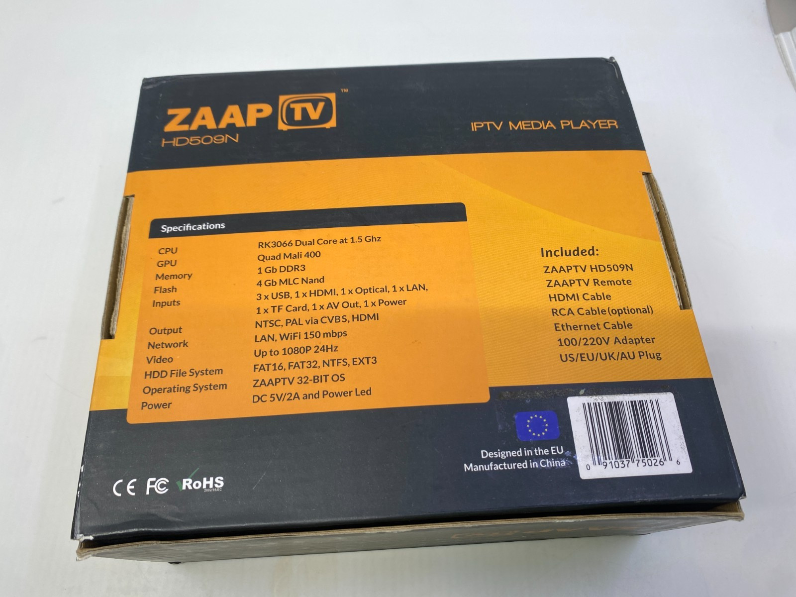ZaapTV Home HD509N WebTV Player, Silver – Standard