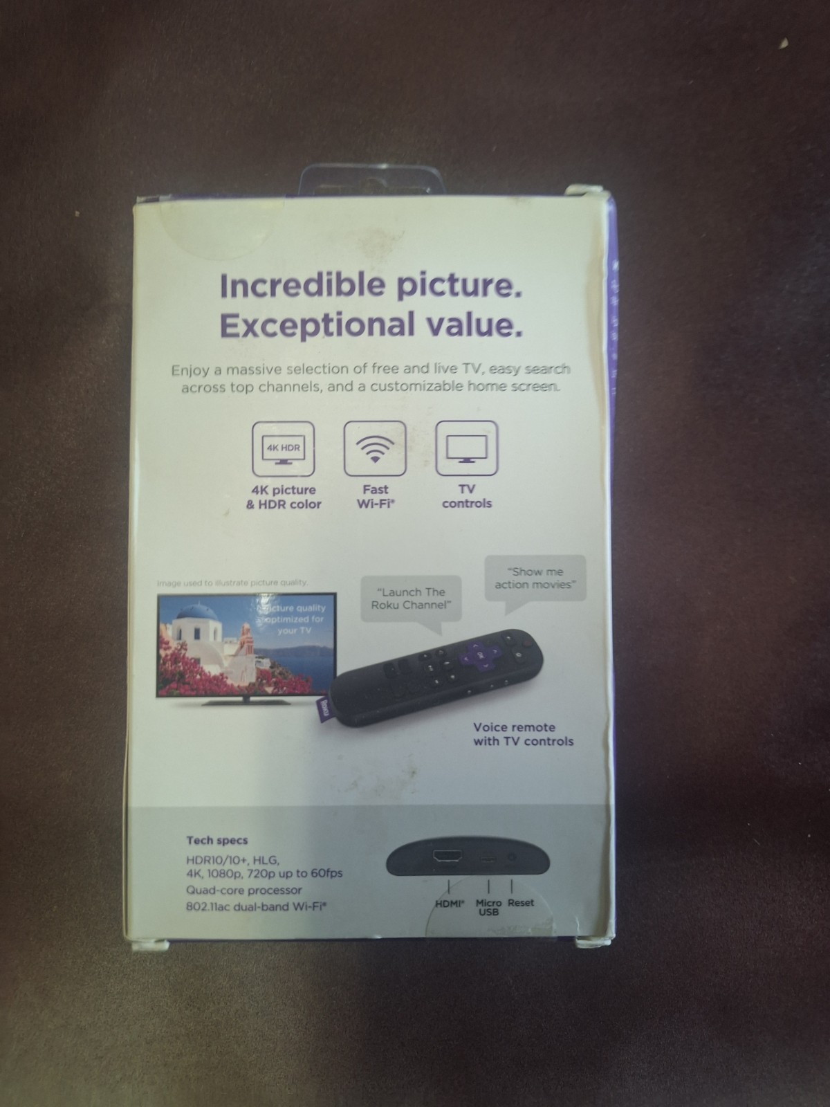 roku express 4k + wifi voice control w remote apple tv disney hbo hulu netflix