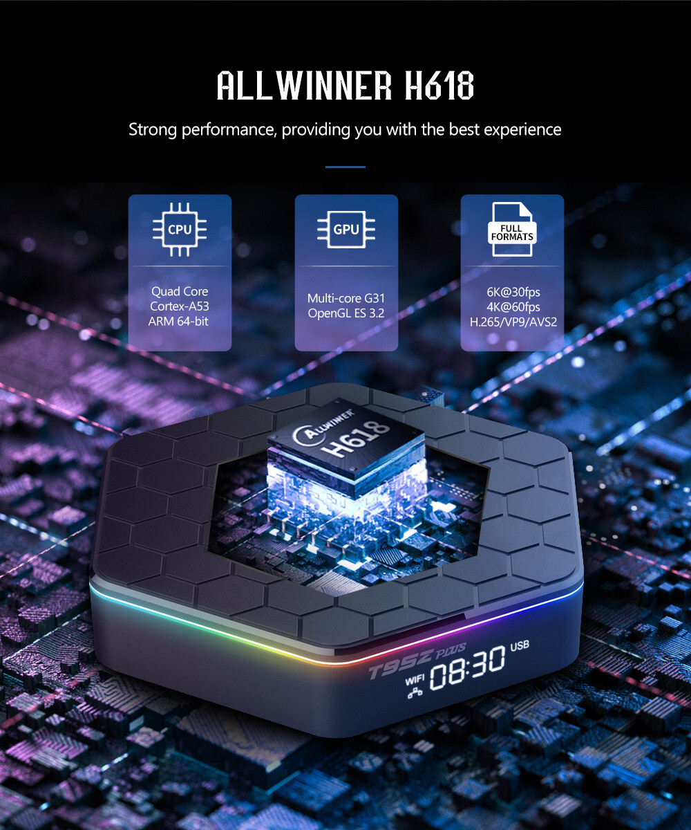 Android TV Box 12.0 Android Box T95Z Plus TV Box Android 4GB RAM 64GB ROM H618