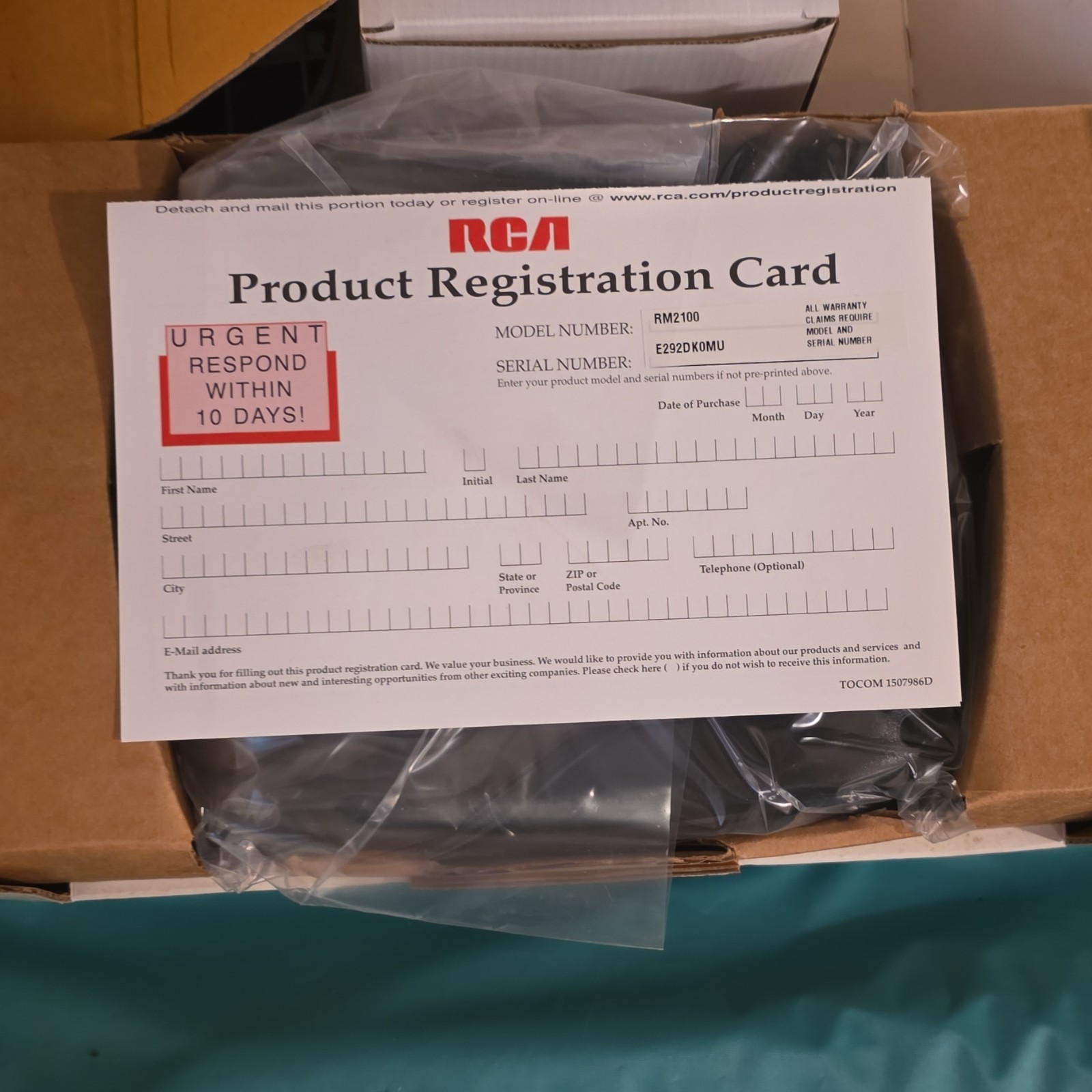 RCA MSN TV RM2100 Internet Receiver Box w/ Keyboard Controller Remote