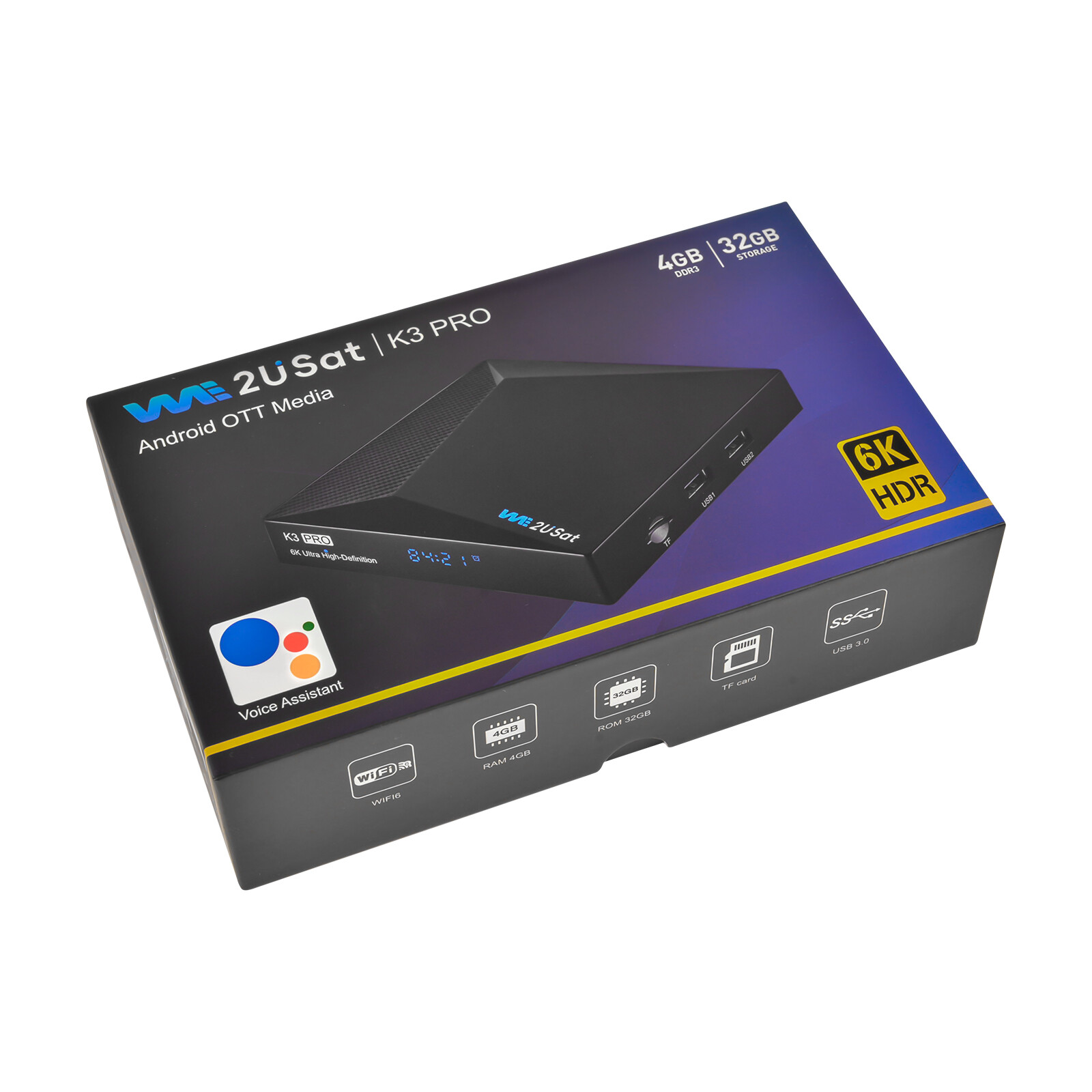 NEW 6K 3D Movie Media Stream Player Free TV Receiver Android Smart TV Box WiFi 6