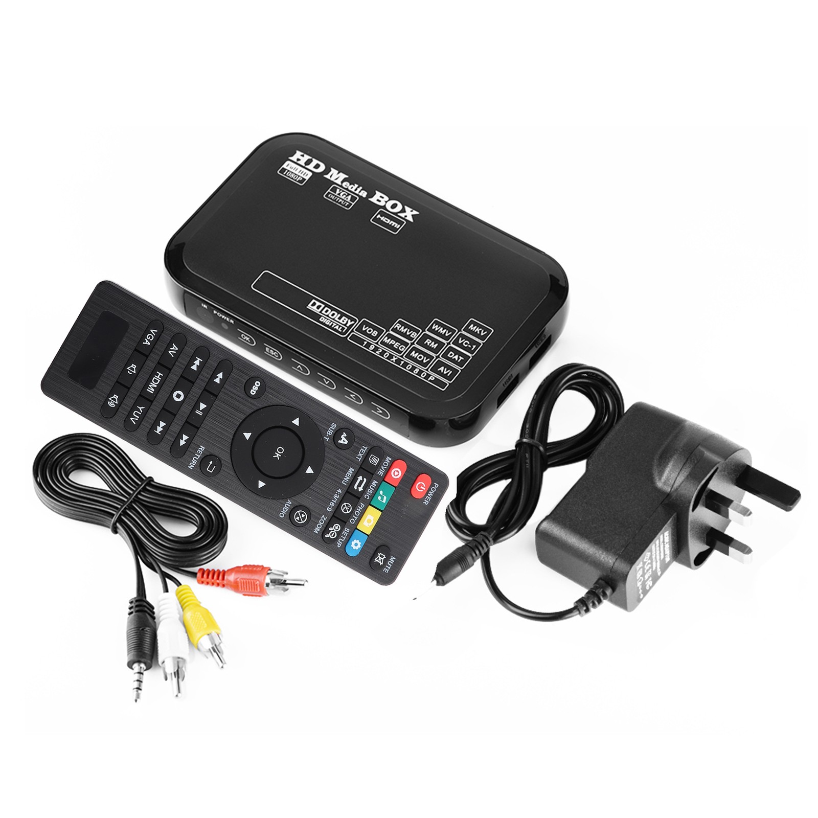 Full HD Mini Box Media Player 1080P Media Player Box Support MMC RMVB MP3 AVI