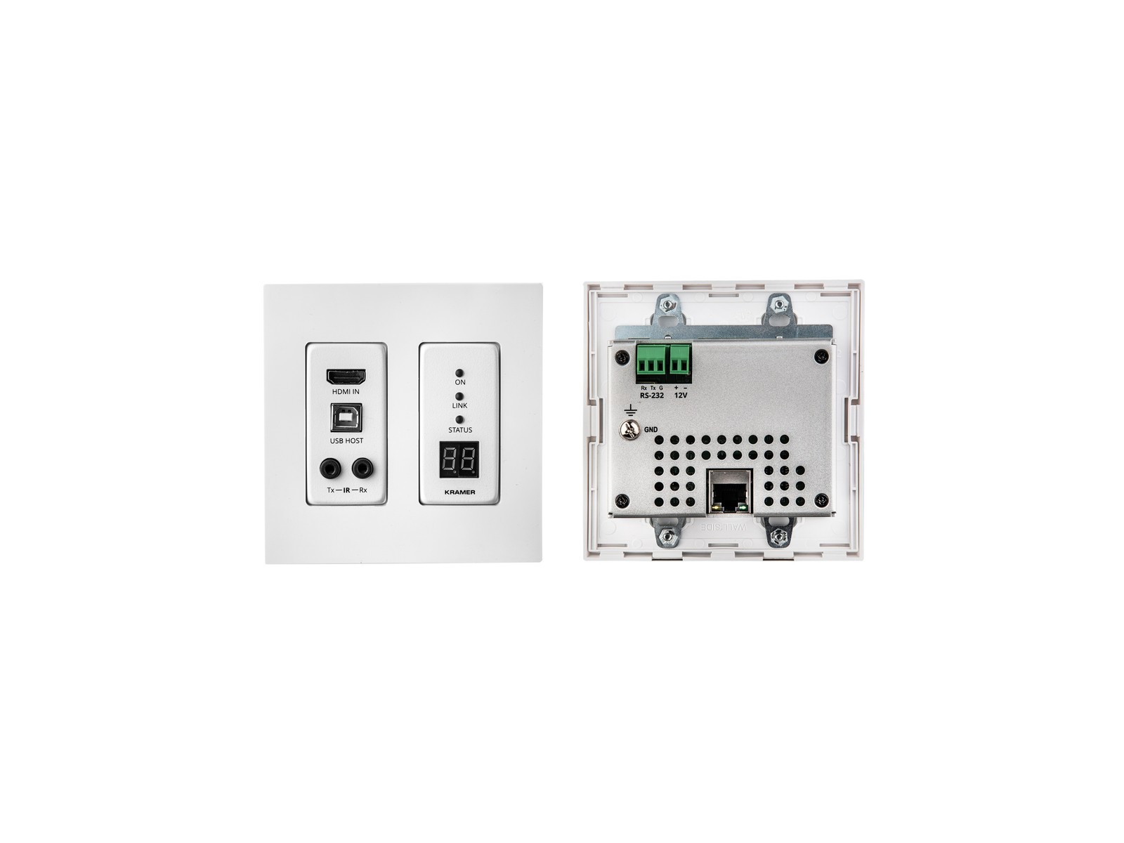 Kramer WP-EN6 Wall-Plate 4K HDMI Encoder Over IP PoE RS232 USB IR