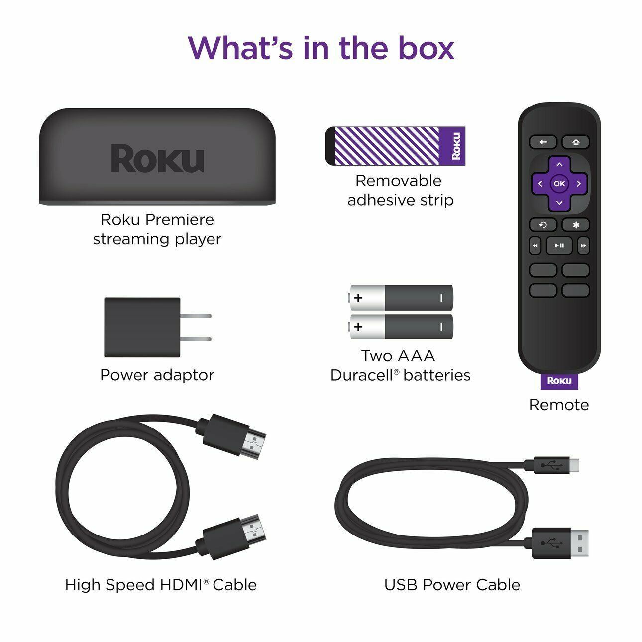 Roku Premiere 4K Digital Media Streamer Black 3920R Brand New 100% Good