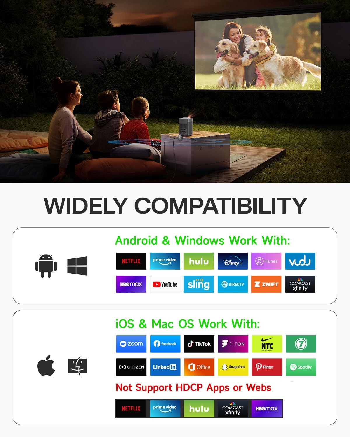Aimibo True 4K Wireless Display Adapter 2026 Plug Play 2.4G5G60Hz Hdmi Wireless