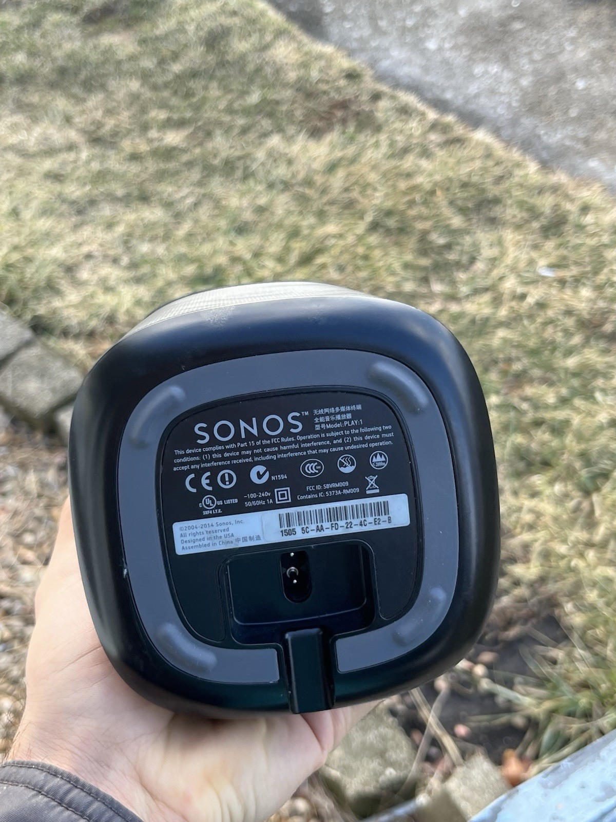 SONOS PLAY:1 Compact Wireless Smart Hifi Speaker. WIFI Ethernet. Works Great
