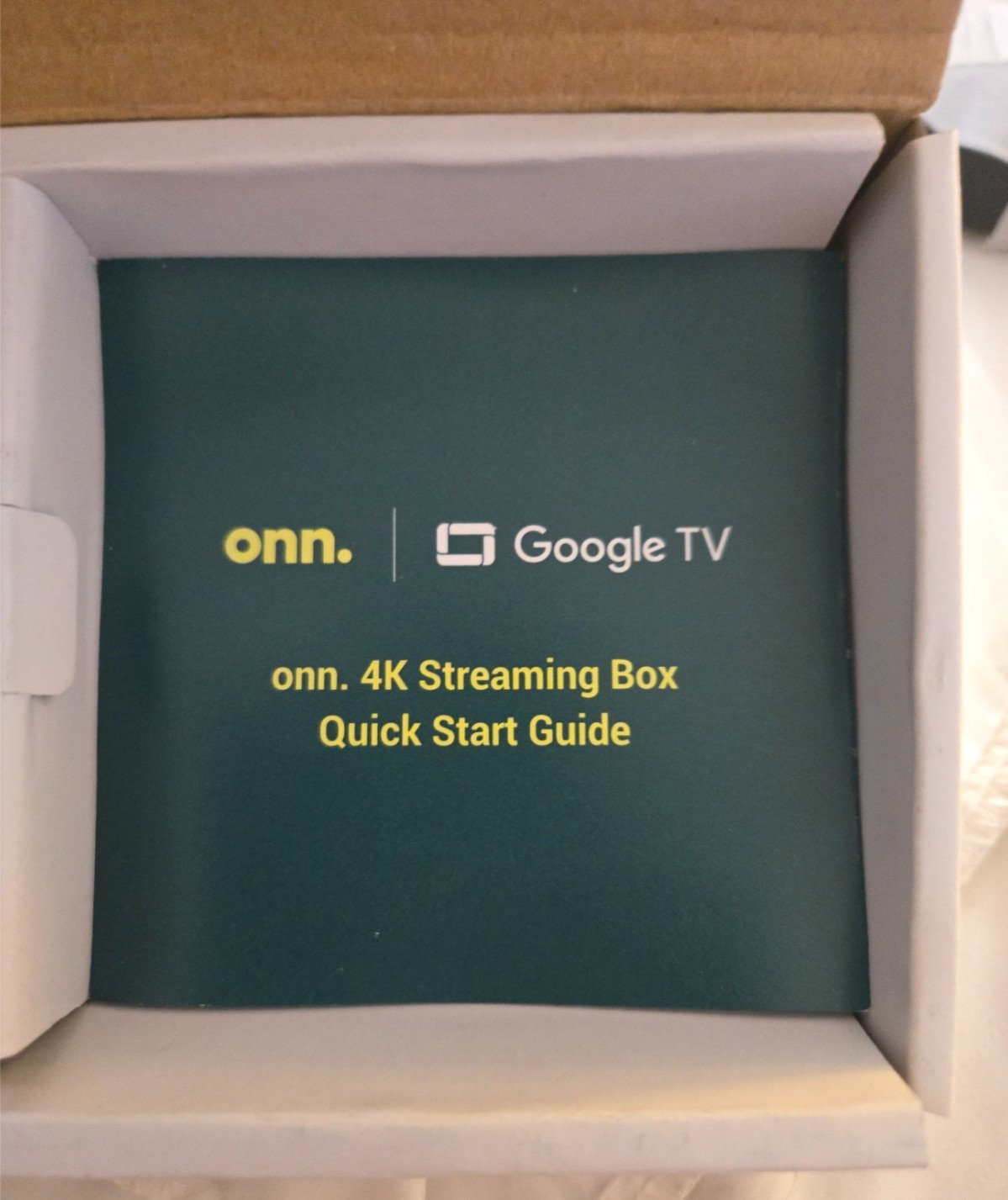 NEW OPEN BOX Onn. Google TV 4K Streaming Device UHD Resolution 8GB Storage WiFi
