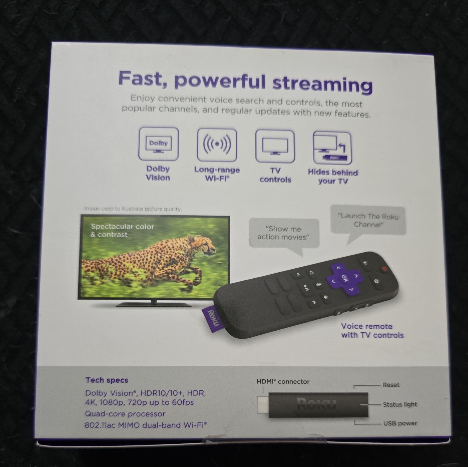 BRAND NEW Roku Streaming Stick 4K Streaming Device 4K/HDR/Dolby Vision Remote