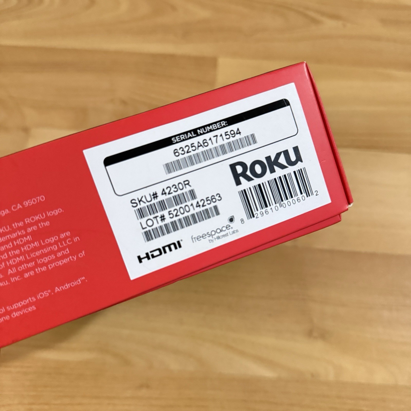 Roku 3 3rd Gen Media Streamer 4230R Black New Open Box