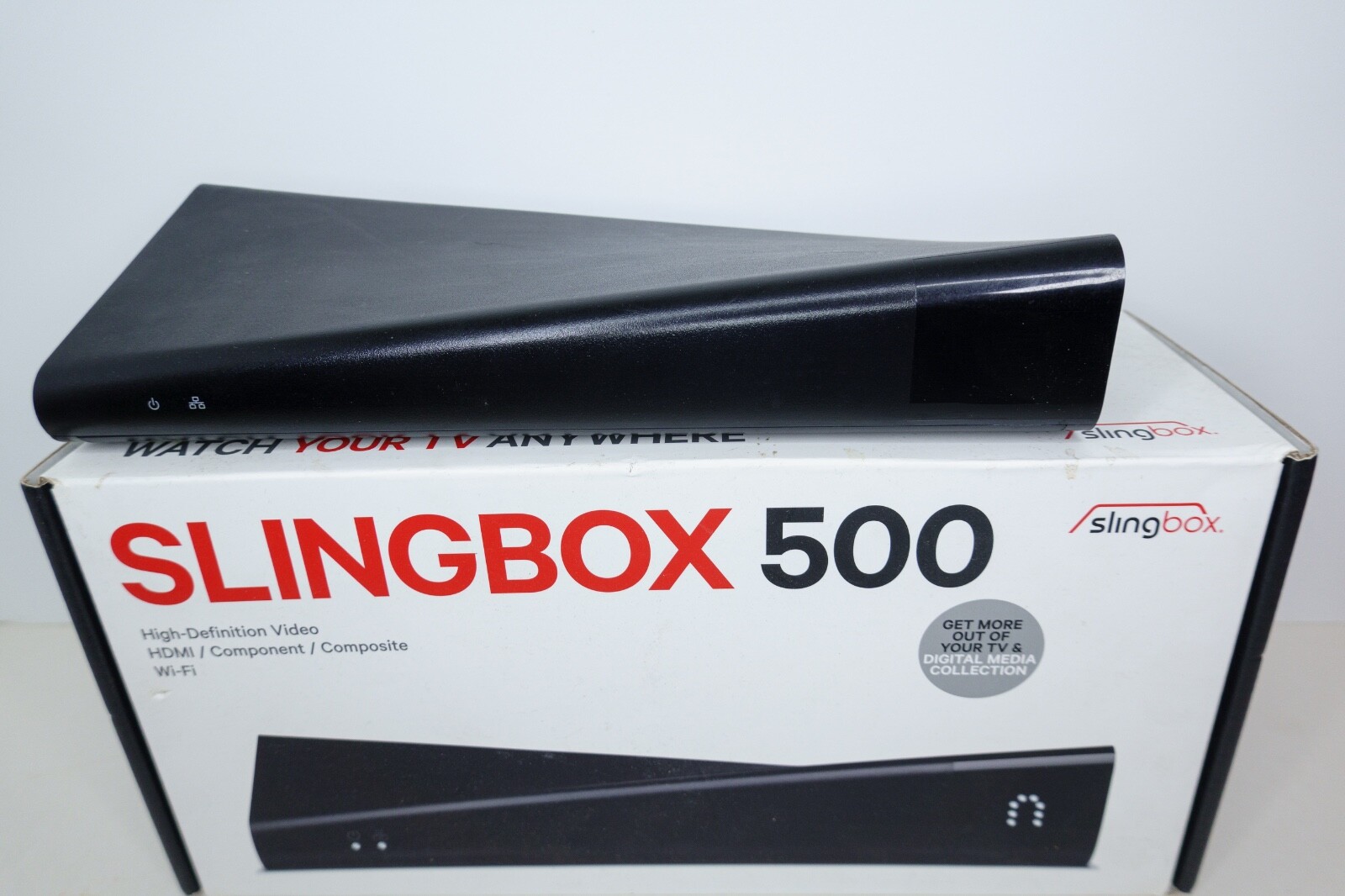 Sling Media Slingbox 500 Used SB500 Digital Media Streamer Complete with Cables