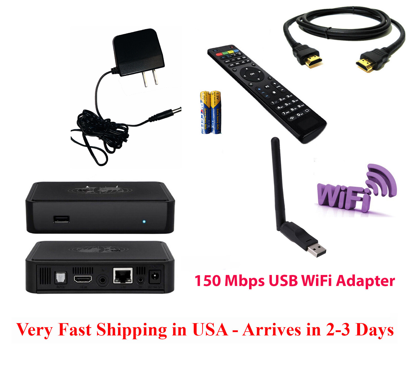 NEW Infomir Mag254 w/ USB Wi-Fi Adapter – OPEN BOX