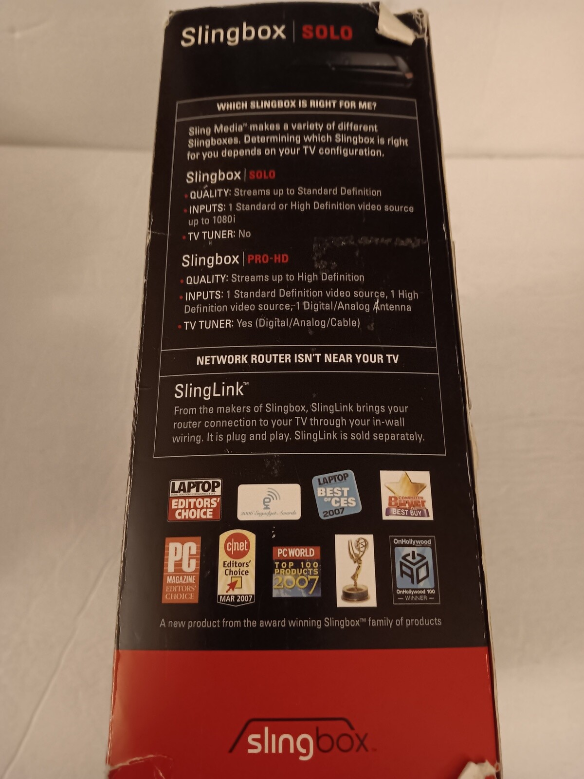Slingbox SB260-100 Solo HD Compatible Sling Media Player SOLD FOR PARTS ONLY