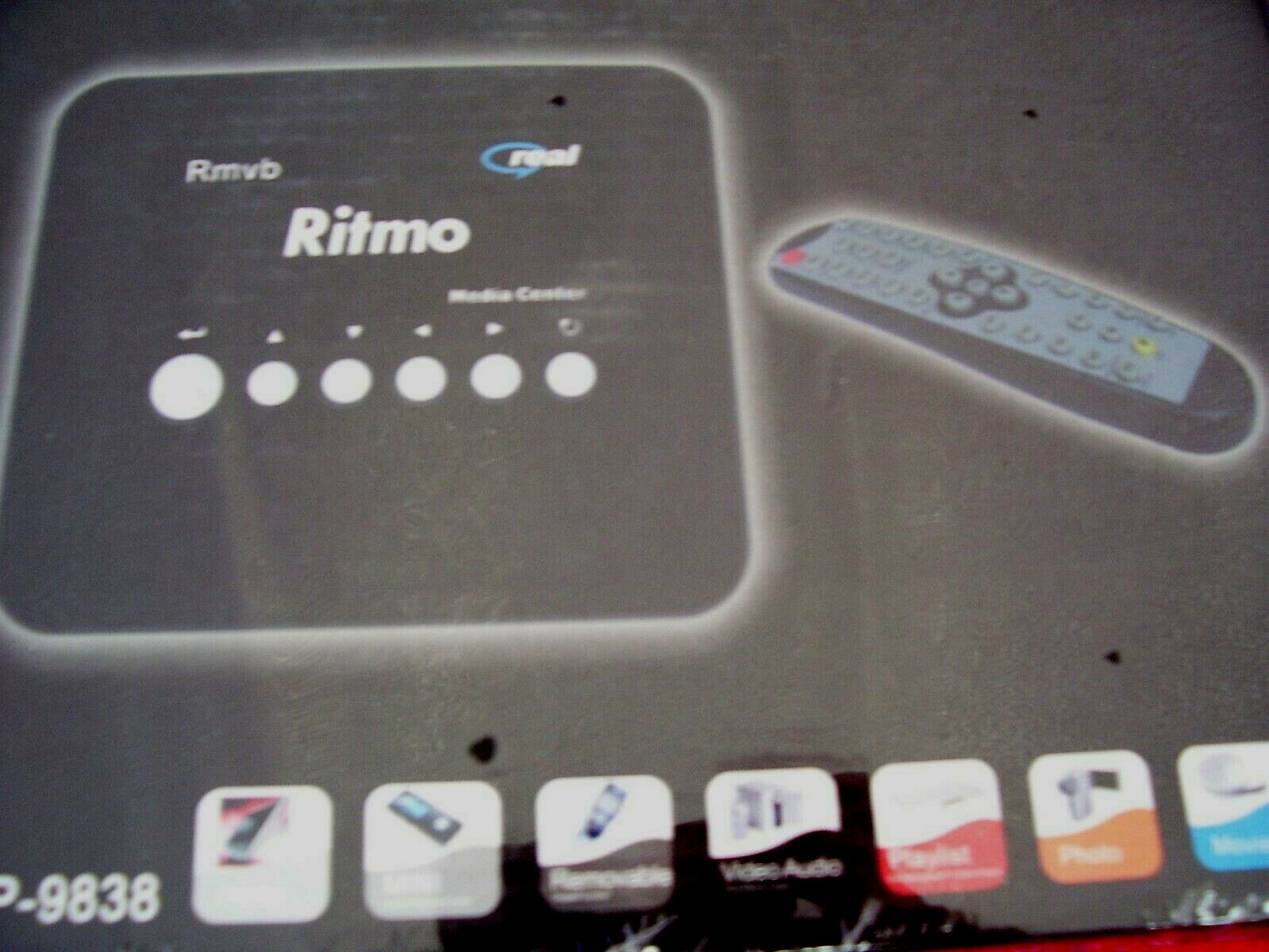 RITMO MP-9838 HD MINI MULTI MEDIA CENTER PLAYER BOX USB HDMI VIDEO PHOTO MMC MP3