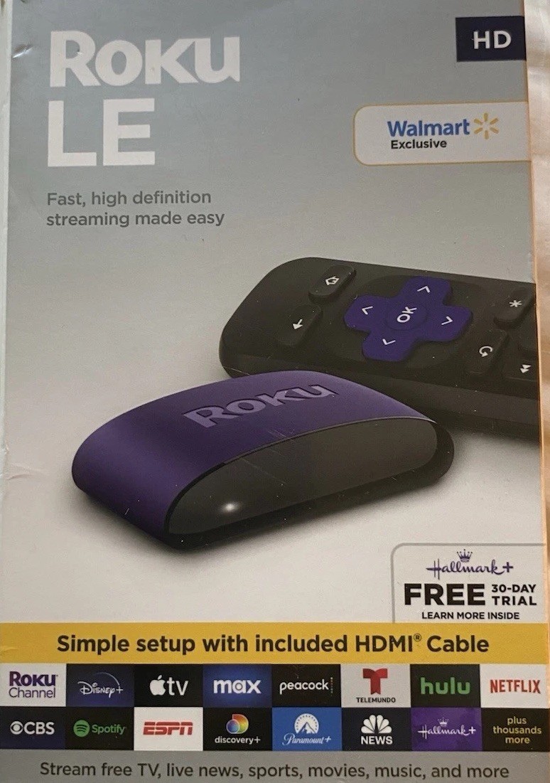 Roku LE Media Player – Black/Purple