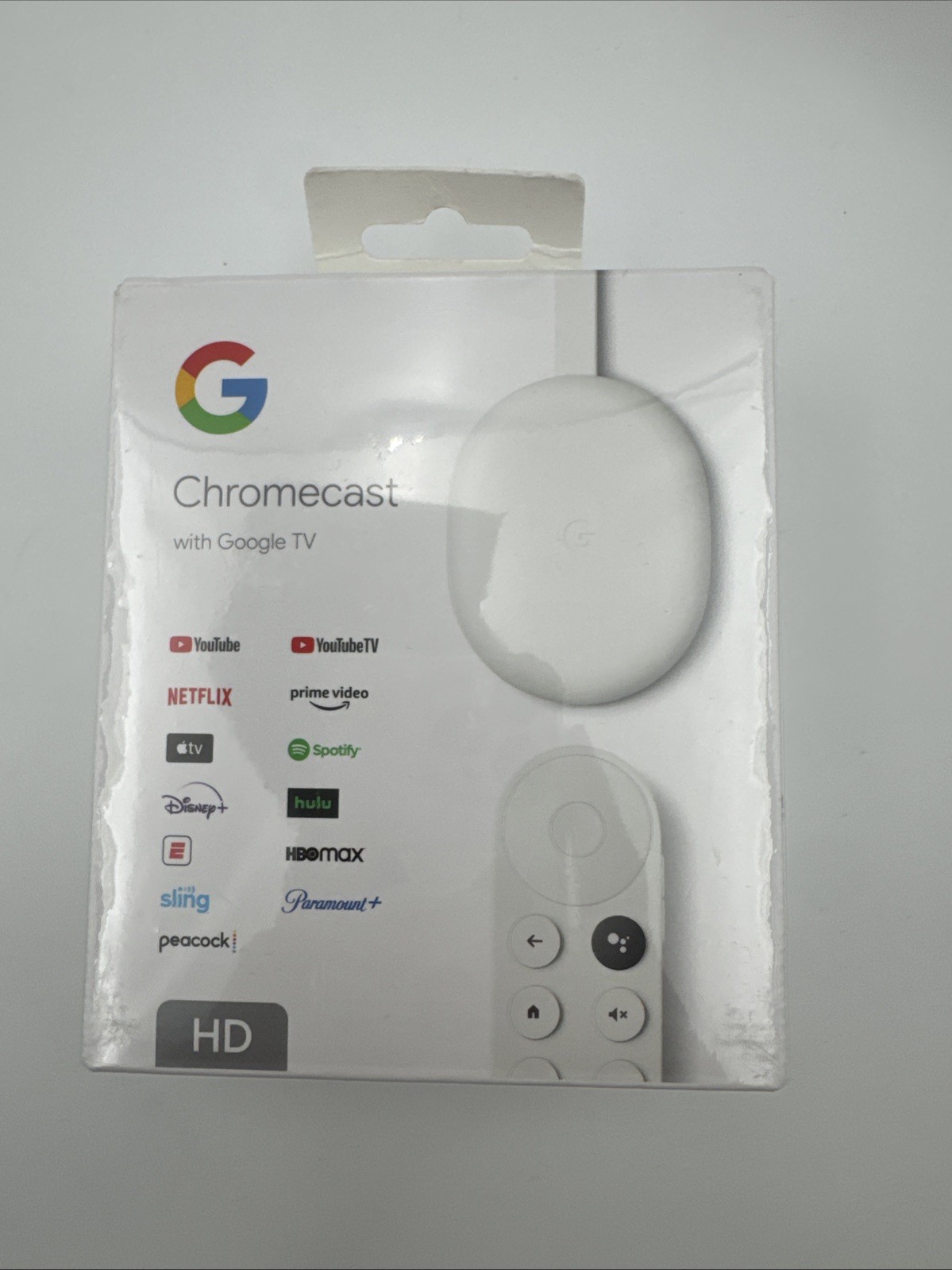 New-Sealed-Google-Chromecast W/ Google TV-Snow-GA03131-US-Free Shipping