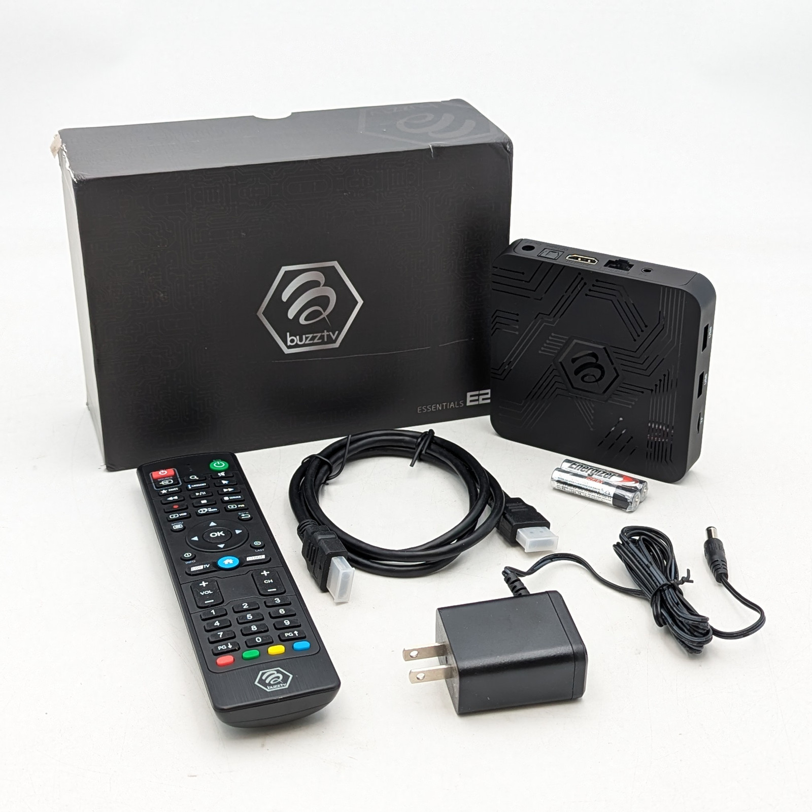 Buzz TV Essentials E2 4K UHD 2GB RAM 16GB Dual Band Streaming Device | Black