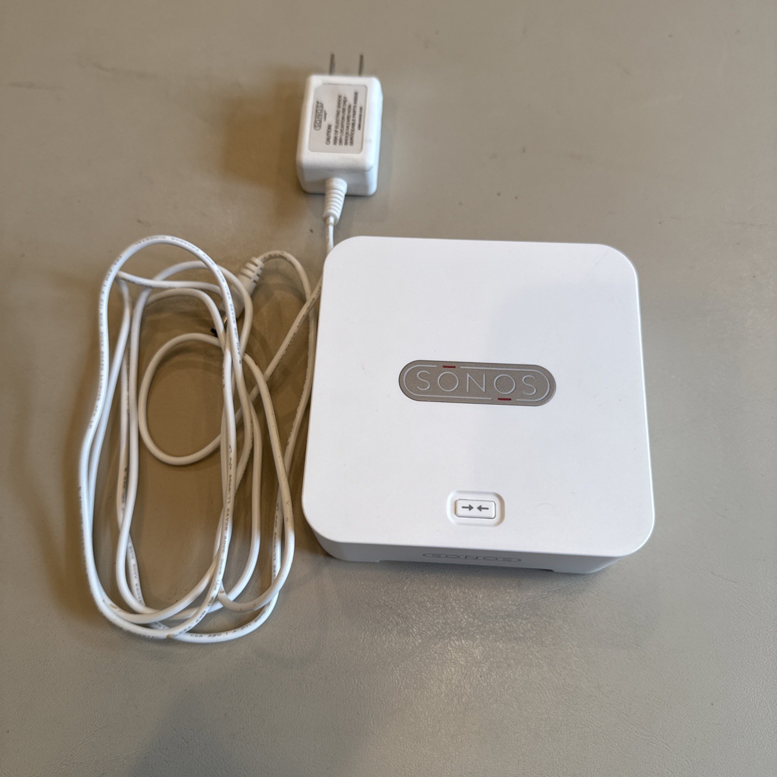 Sonos Bridge Wireless HiFi System White w/ OEM Power Supply Cable Working