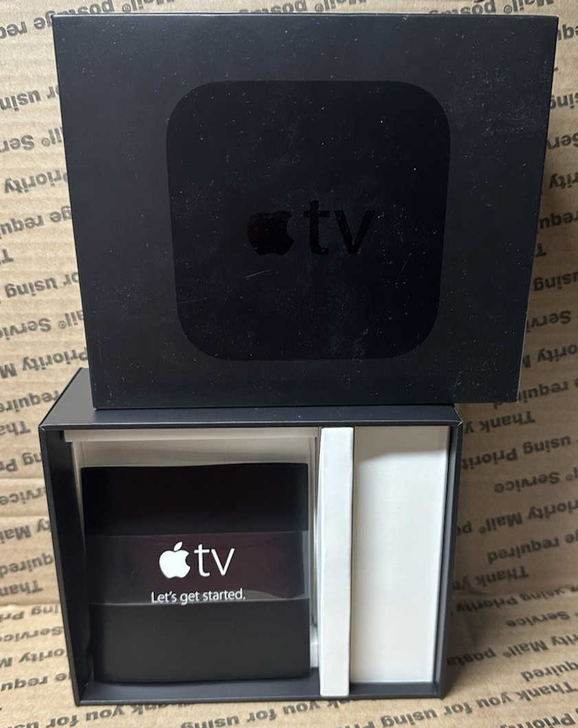 EMPTY BOX – Apple TV HD 4th Generation – 32GB Box Only – Black