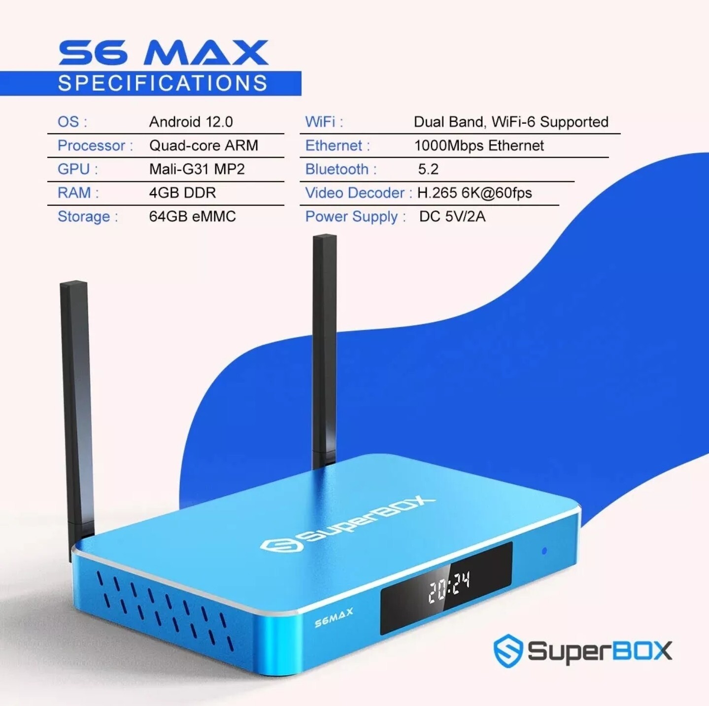 SuperBOX S6MAX New SAME.DAY Shipping